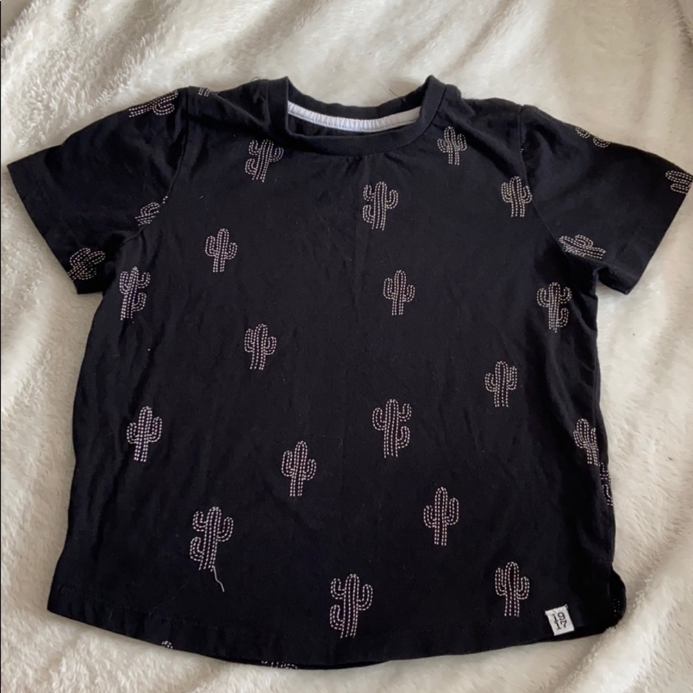 Boys cactus screen print T-shirt